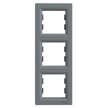 PLAQUE 3 POSTES VERTICAL ACIER