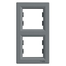 PLAQUE 2 POSTES VERTICAL ACIER