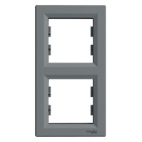 PLAQUE 2 POSTES VERTICAL ACIER