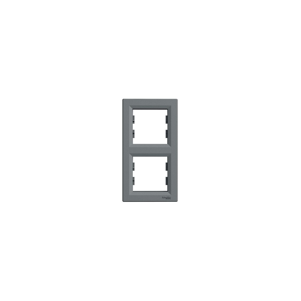 PLAQUE 2 POSTES VERTICAL ACIER