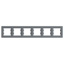 PLAQUE 6 POSTES HORIZONTAL ACIER