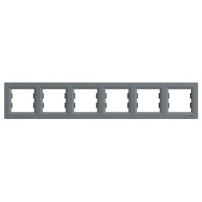 PLAQUE 6 POSTES HORIZONTAL ACIER