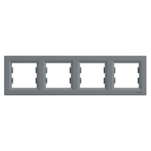 PLAQUE 4 POSTES HORIZONTAL ACIER