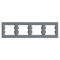 PLAQUE 4 POSTES HORIZONTAL ACIER