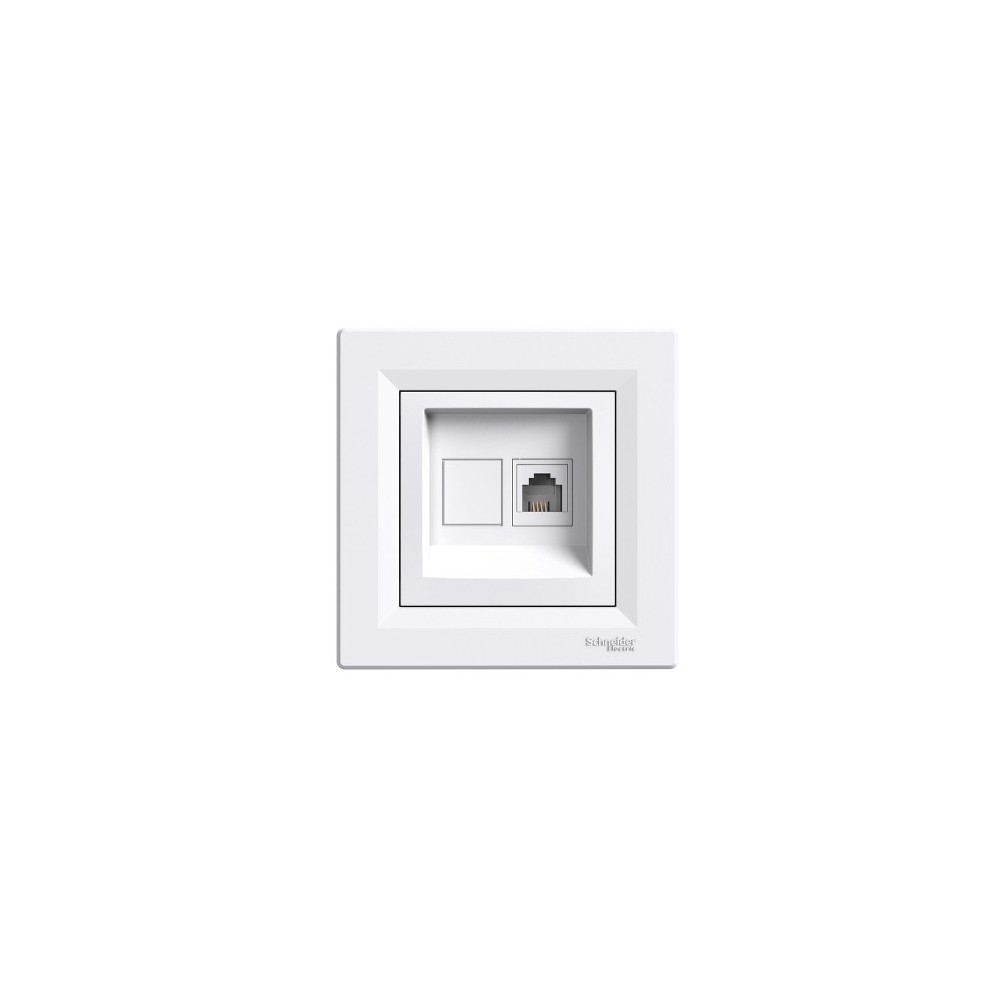 PRISE TELEPHONE BLANC