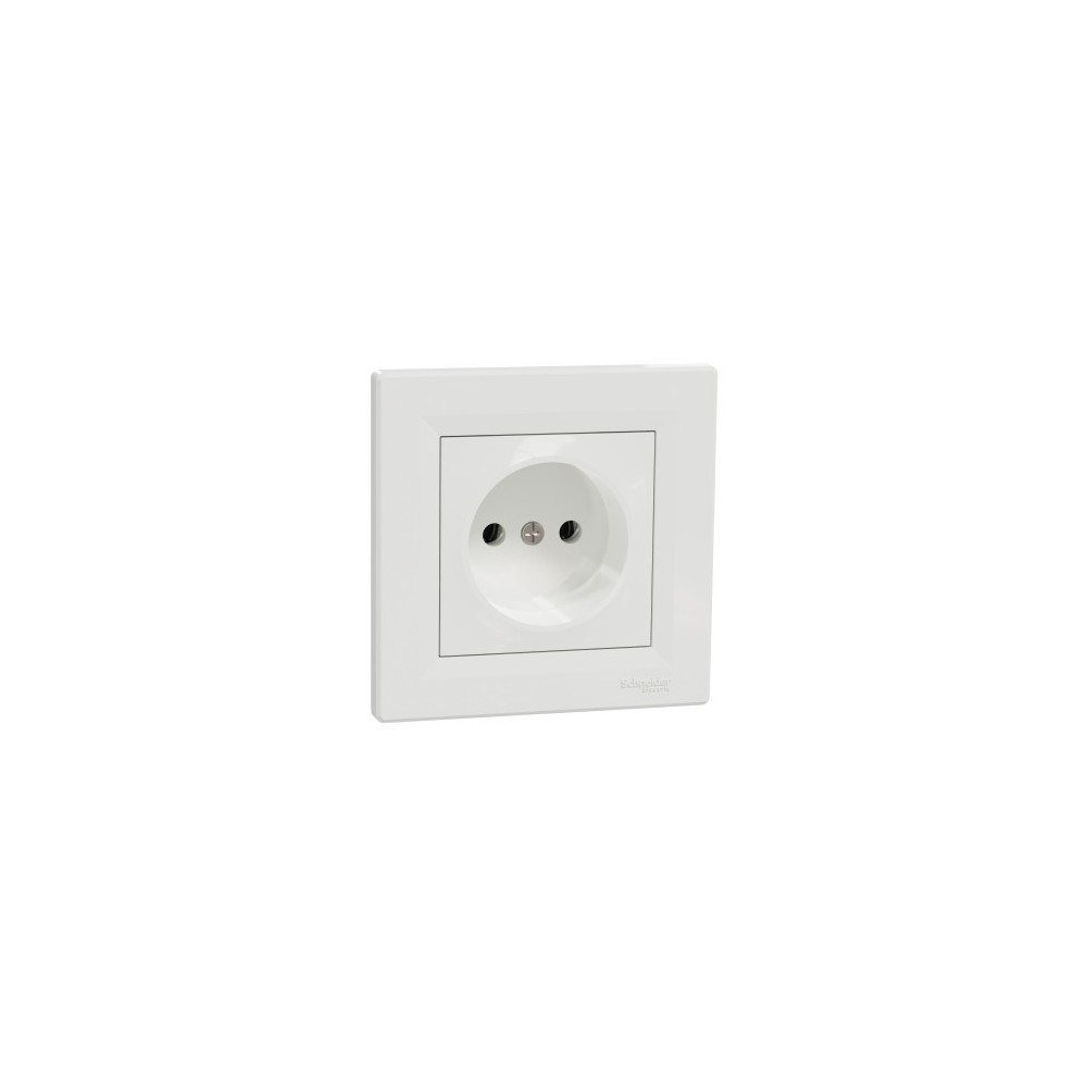 PRISE 2P 16A BLANC ASFORA