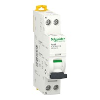 Disjoncteur miniature (MCB), Acti9 iC40N, 1P+N, 10A, courbe C, 6000A (IEC/EN 60898-1), 10kA (IEC/EN 60947-2)