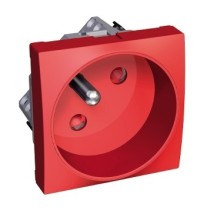 PRISE PC 2P+T 45 90 ROTOCLIP ROUGE