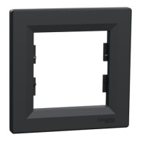 PLAQUE 1 POSTE HORIZONTAL ANTHRACITE
