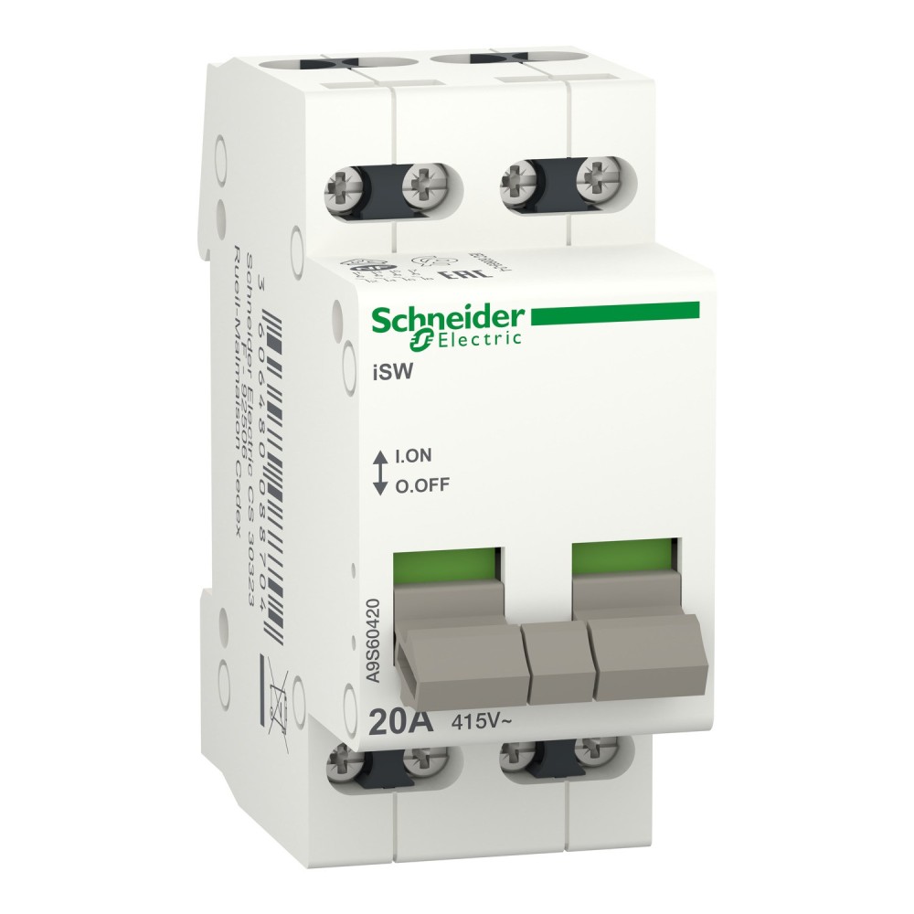 interrupteur Acti9 iSW - 2 pôles - 32 A - 415V
