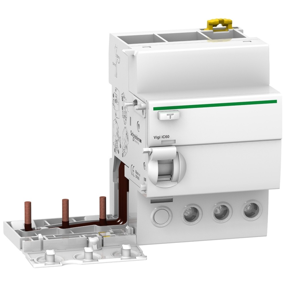 Dispositif différentiel différentiel supplémentaire, Acti9 Vigi iC60, 3P, 25A, 300mA, type AC