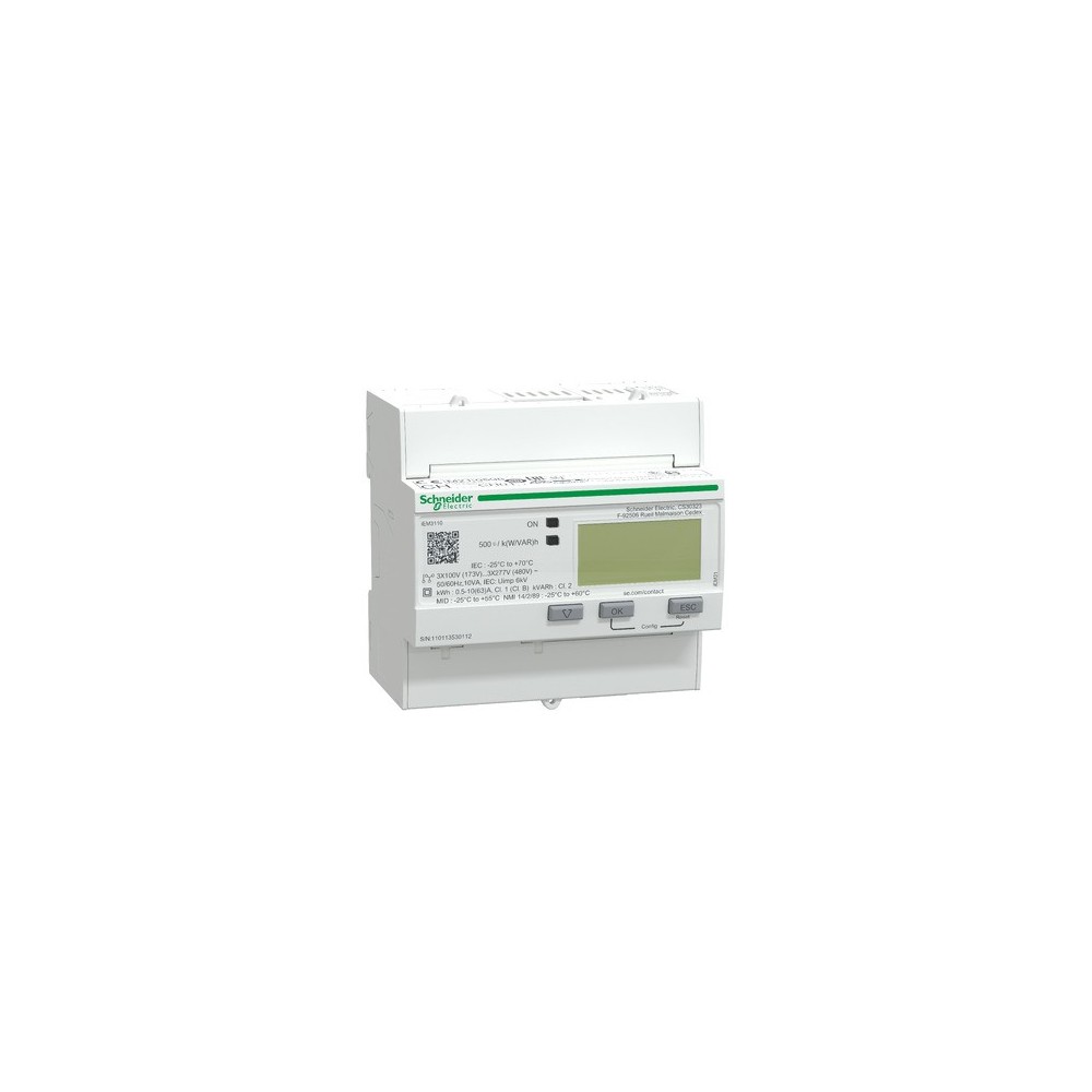 COMPTEUR KWH TRIPHASE 63A PULSE MID