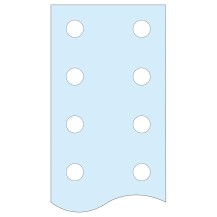 PRISMA P-BARRE CUIVRE PLATE PERFOREE 50X10MM
