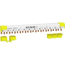 jeu de barres peigne, Acti9, 1L+N, pas de 9 mm, 48 modules, 80 A jeu de barres peigne, Acti9, 1L+N, pas de 9 mm, 48 modules, 80 A