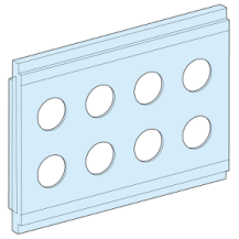 SUPPORT 200X112 POUR 8 BP DIAM.22 G IP55