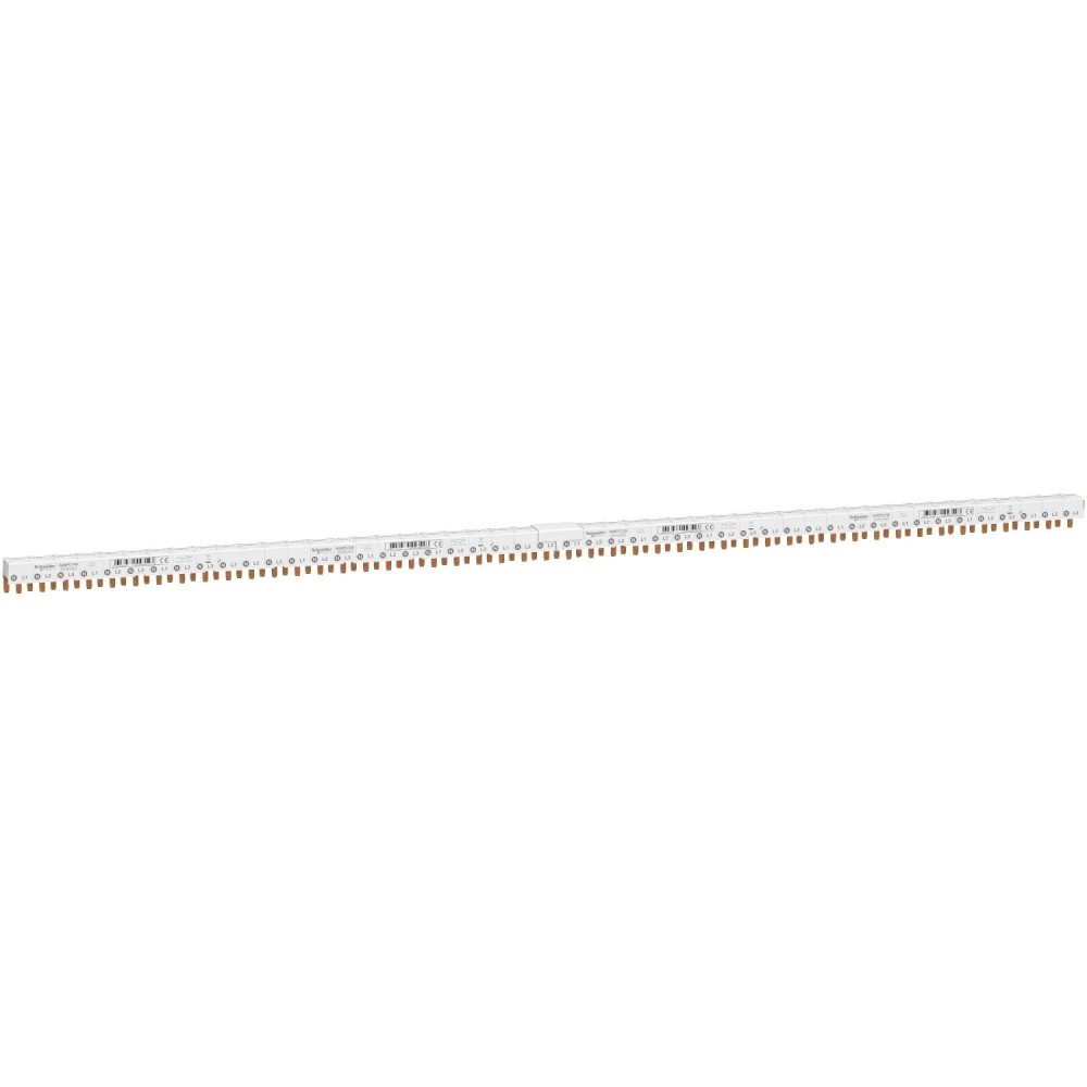 jeu de barres peigne, Acti9, 3P+N équilibré, pas de 9 mm, 24 modules, 80 A