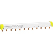 Acti9 - jeu de barres peigne - 3L - pas 18 mm - 12 modules - 100A