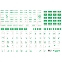 LOT DE 10 FEUILLES ETIQUETTES OPALE