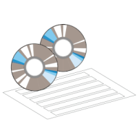 ETIQUETTE DE REPERAGE VIERGE AUTOCOLLANT