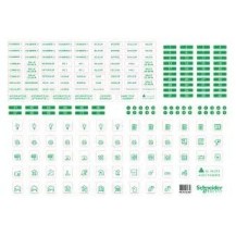 LOT DE 10 FEUILLES ETIQUETTES PRAGMA F