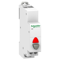 BOUTON POUSSOIR ROUGE 20A