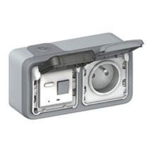 PRISE 2P+T ETANCHE + DISJ DIFF 10MA