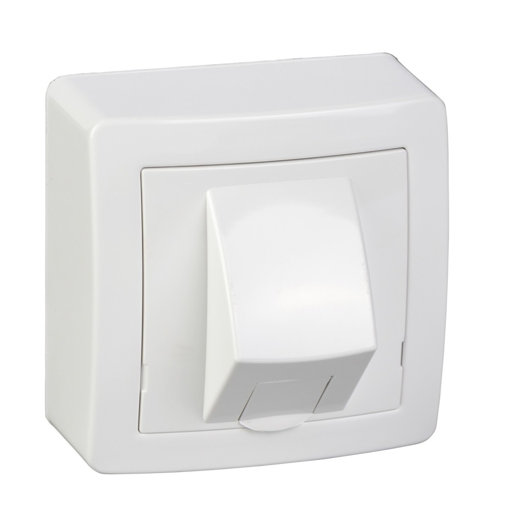 Alréa - prise informatique - produit complet - RJ45 cat.6 UTP - blanc Alréa - prise informatique - produit complet - RJ45 cat.6 UTP - blanc