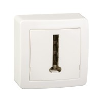 Alréa - Prise informatique, produit complet, RJ45, cat.6 UTP, blanc polaire