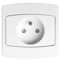 Alcyon - interrupteur - double 2 voies - blanc - par vis