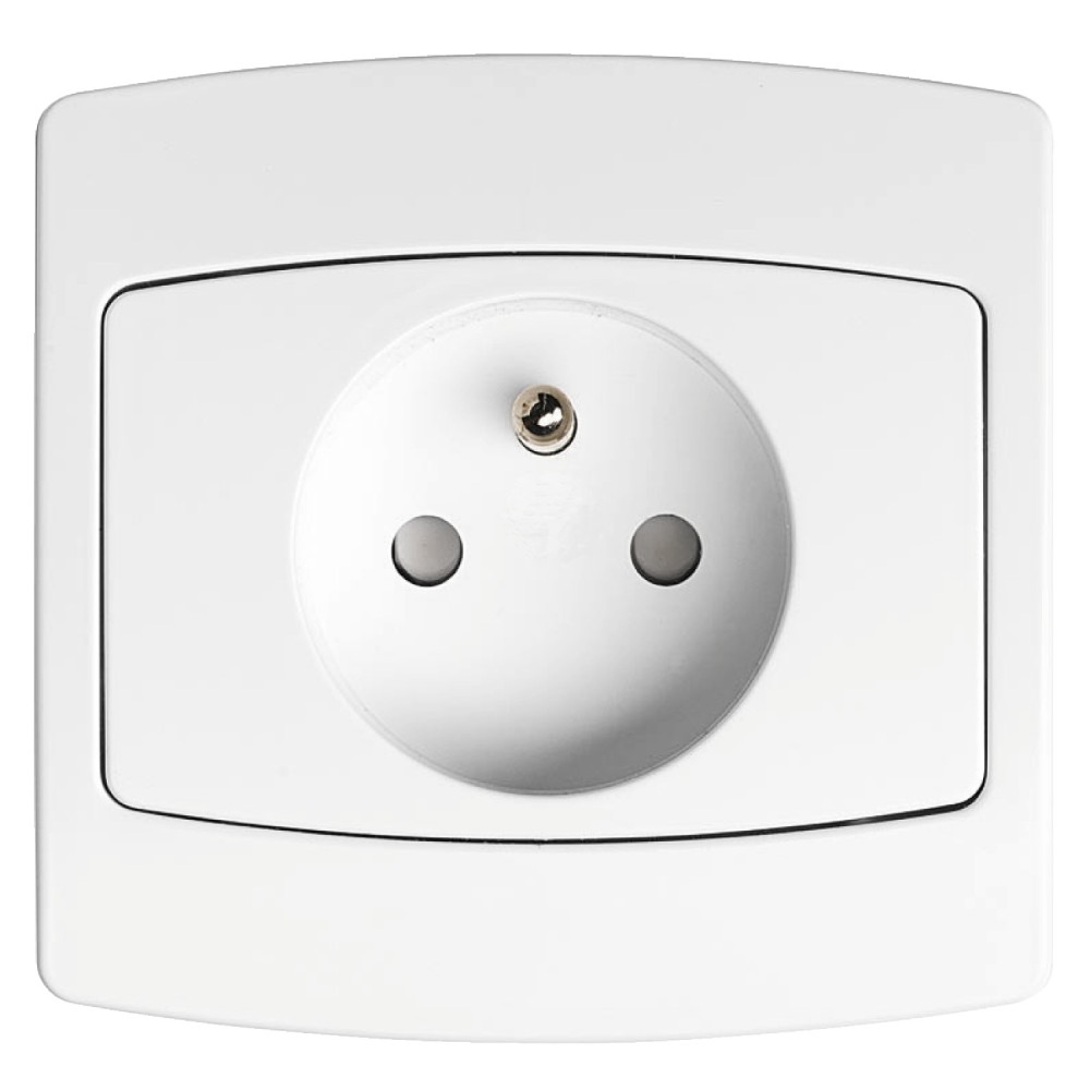 Alcyon - interrupteur - double 2 voies - blanc - par vis