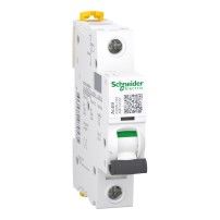Disjoncteur miniature (MCB), Acti9 iC60N, 1P, 4A, courbe C, 6000A (IEC/EN 60898-1), 50kA (IEC/EN 60947-2)