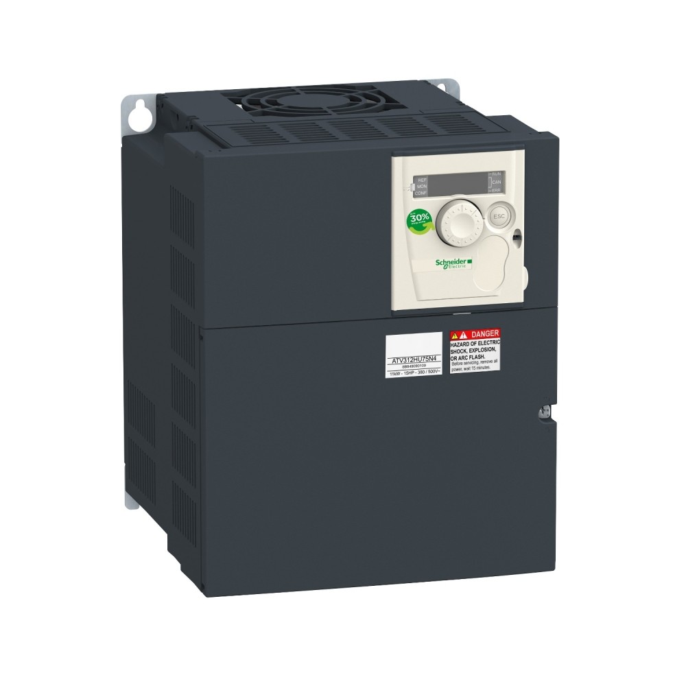 variateur de vitesse, ATV312, 3kW, 7,1kVA, 323..550V, alimentation triphasée, 7,1A, CANopen, Modbus