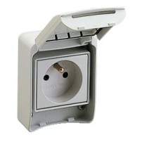 SOCLE PRISE A VOLET  IP65P /COFFRET KAEDRA 2P+T 10/16A 250V