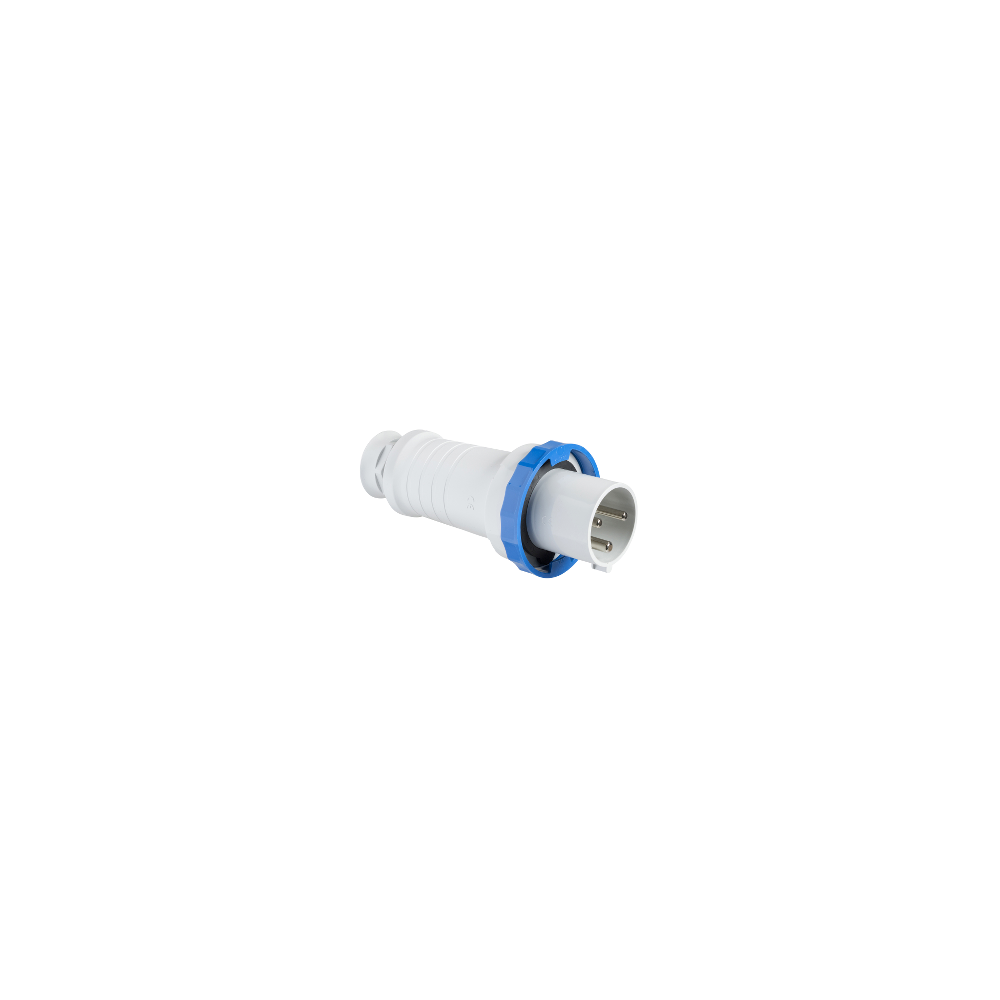 FICHE MALE 2P+T 63A IP67 200-250VAC