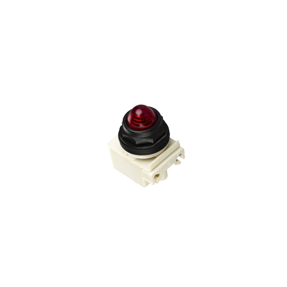 VOYANT OCTOGONAL ROUGE LAMPE BA 9S 230V