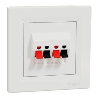 Asfora - Double prise Data - RJ45 cat.6 UTP blanc