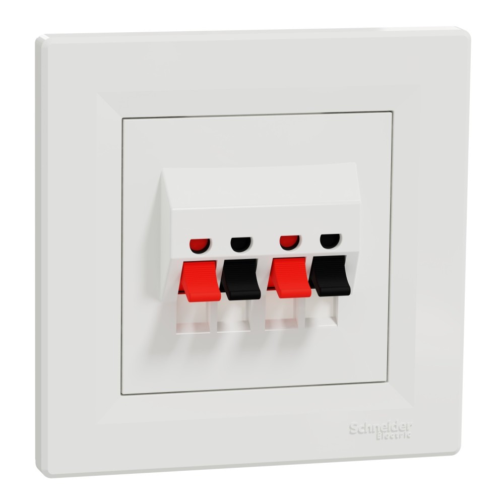 Asfora - Double prise Data - RJ45 cat.6 UTP blanc