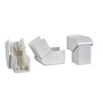 Coin intérieur ultra - réglable - 25 x 16/25 - ABS - blanc