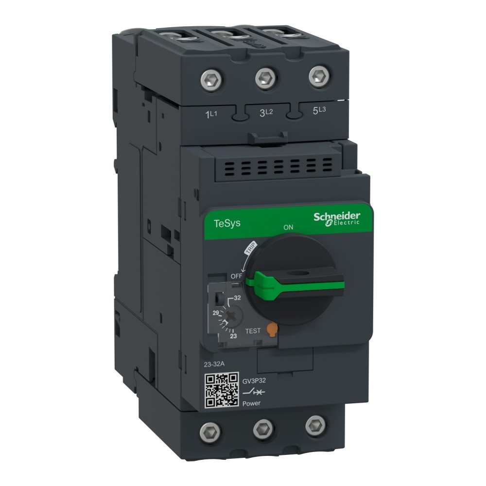 Disjoncteur moteur, TeSys Deca, 3P, 56-80 A, thermomagnétique, bornes à vis-étrier Disjoncteur moteur, TeSys Deca, 3P, 56-80 A, thermomagnétique, bornes à vis-étrier