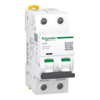 Disjoncteur miniature (MCB), Acti9 iC60N, 2P, 40A, courbe C, 6000A (IEC/EN 60898-1), 10kA (IEC/EN 60947-2)