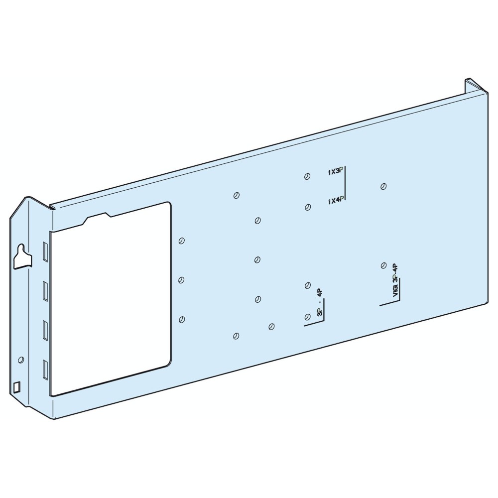 Plaque de montage, PrismaSeT G, pour NSX/CVS/INS 250A, fixe horizontale, bascule, 5M, L600mm