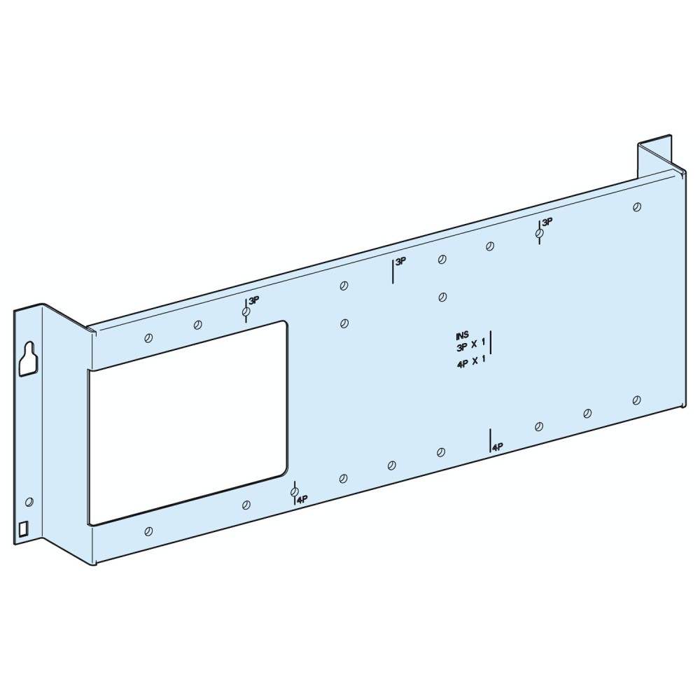Plaque de montage, PrismaSeT G, pour NSX Vigi/CVS 250A, fixe horizontale, bascule, 4M, L600+300/L850mm
