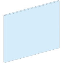 Plaque frontale, PrismaSeT P et G, pour appareil modulaire, 4M, W300, blanc, RAL 9003