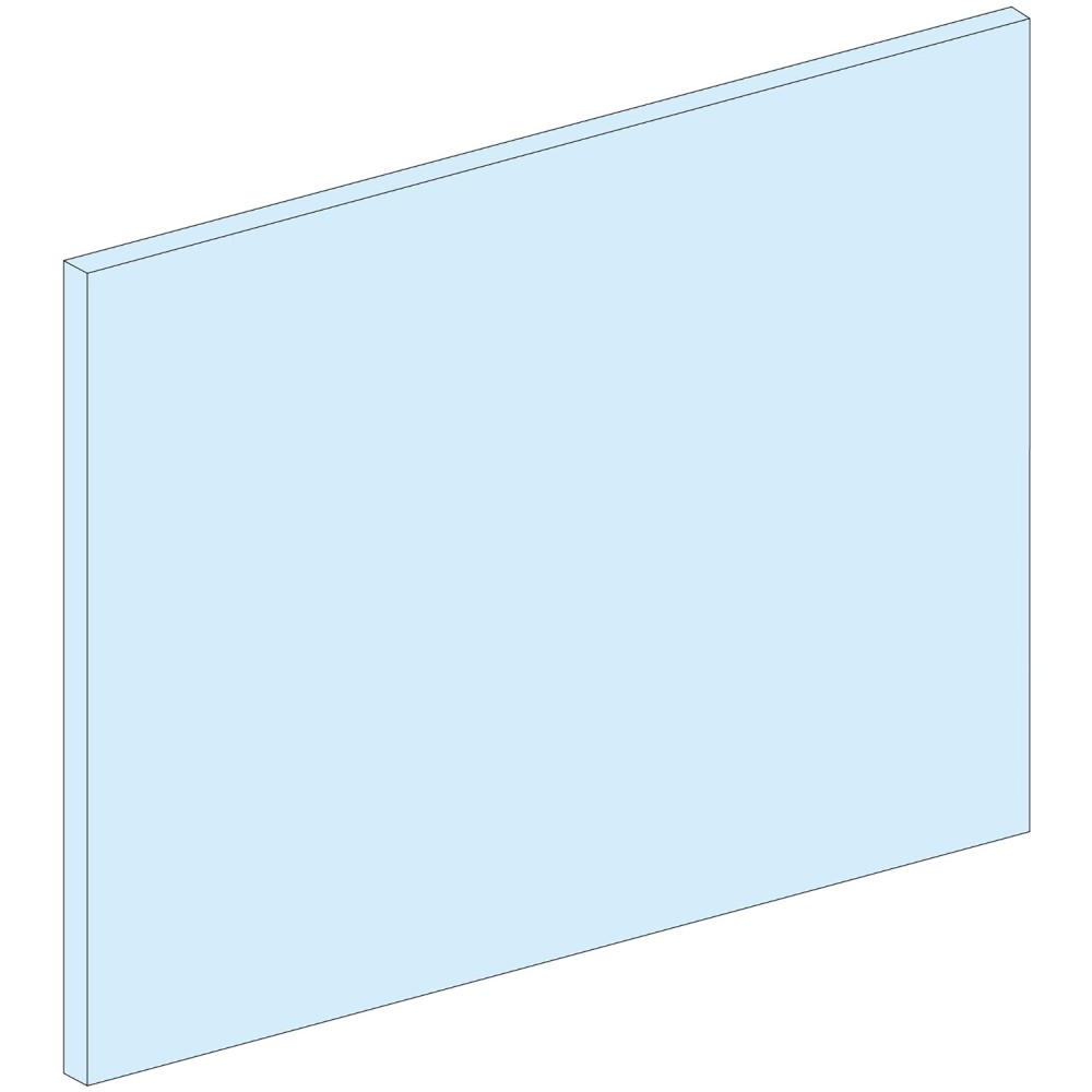 Plaque frontale, PrismaSeT P et G, pour appareil modulaire, 4M, W300, blanc, RAL 9003