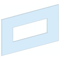 Plaque frontale, PrismaSeT G, pour NSX/NSX Vigi 100/250, 4M, horizontale, fixe, mécanisme motorisé, W600, blanc, RAL 9003