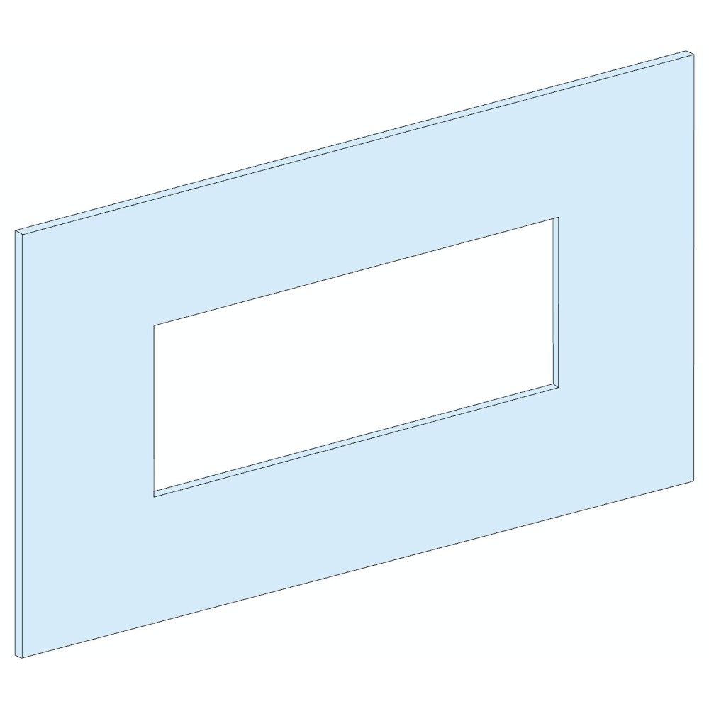 Plaque frontale, PrismaSeT G, pour NSX/NSX Vigi 100/250, 4M, horizontale, fixe, mécanisme motorisé, W600, blanc, RAL 9003