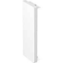 Plaque frontale, PrismaSeT P et G, pour inverseur INS-INV250, 5M, verticale, fixe, commande rotative, W600, blanc, RAL 9003