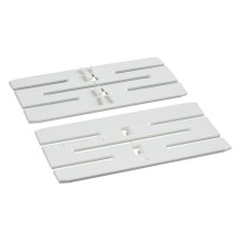 Plaque frontale, PrismaSeT G, pour VIGI NSX/CVS 250, 4M, horizontale, poignée genouillère/rotative, W600, blanc, RAL 9003