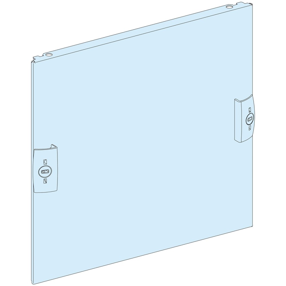 Plaque frontale, PrismaSeT P et G, pour coffret W300, type lisse, 4M, blanc, RAL 9003
