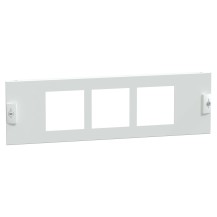 Plaque frontale, PrismaSeT P et G, pour coffret W300, type lisse, 6M, blanc, RAL 9003